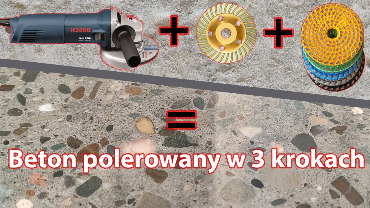 Polerowanie betonu kątówką na sucho miedzianymi padami polerskimi. Jak szlifować podłogę betonową?