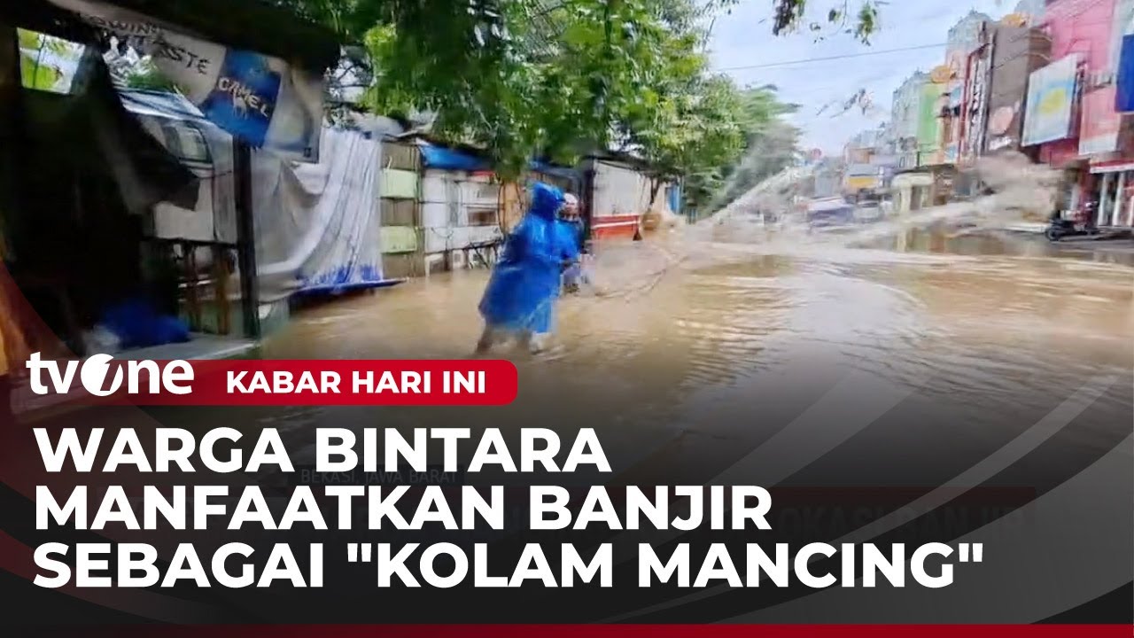 Ada yang Unik Banjir di Bekasi, Warganya Malah Mancing hingga Tebar Jala | Kabar Hari Ini