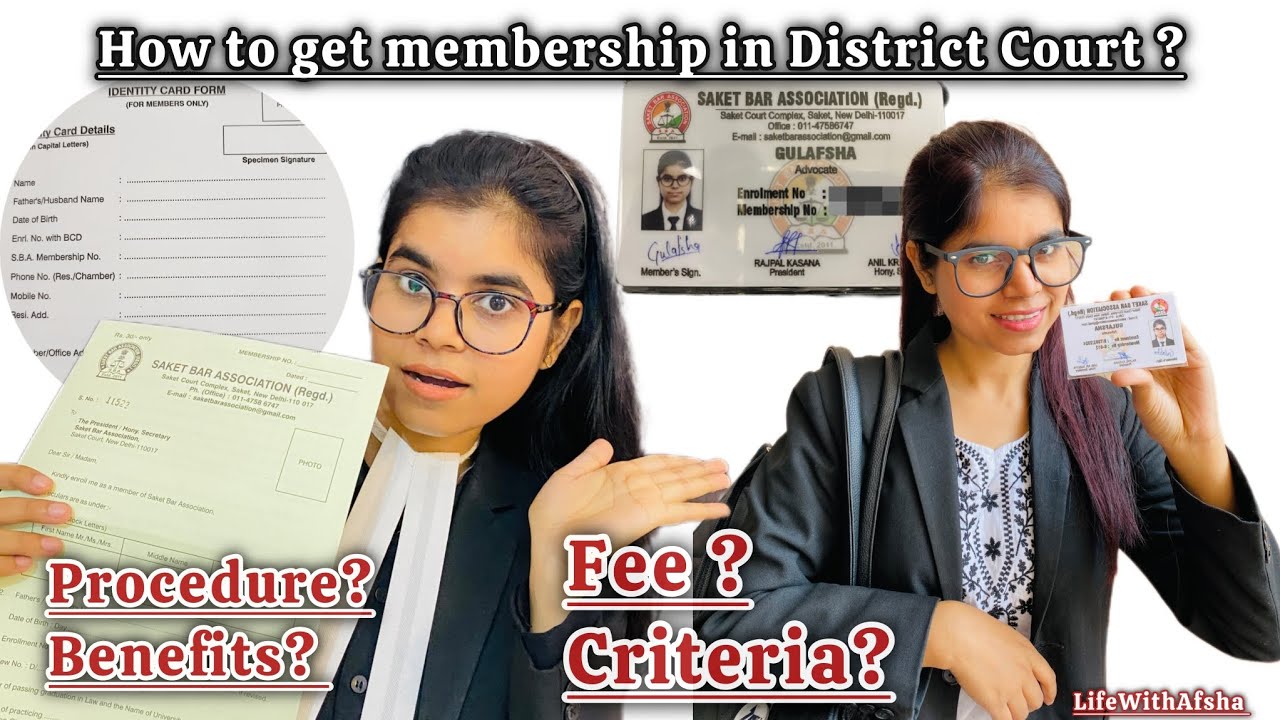 How to become a member of Bar Association | District Court's membership | Card | LifeWithAfsha 