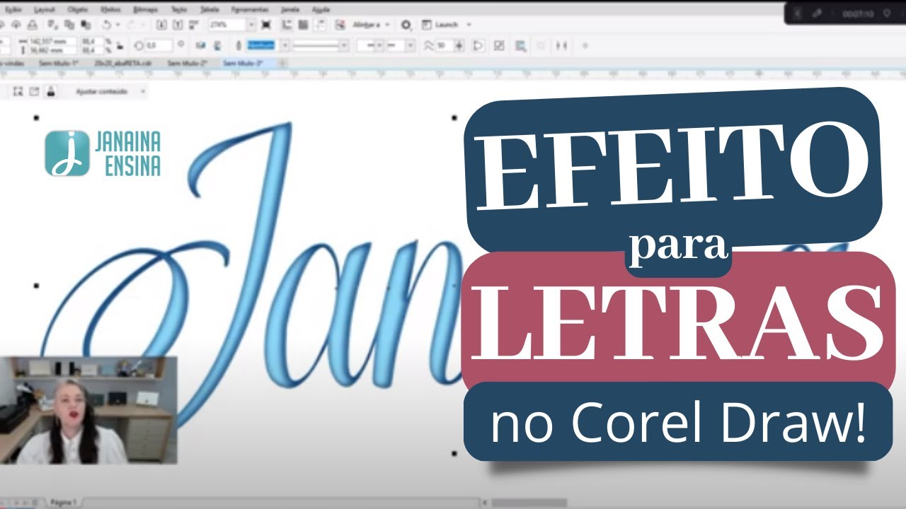 Letras Com Relevo No Corel DRAW