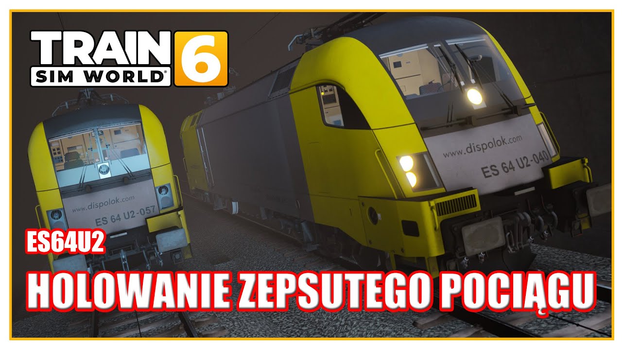 Holowanie zepsutego pociągu | BR 182 Dispolok | Train Sim World 6 po polsku | Symulator kolejowy