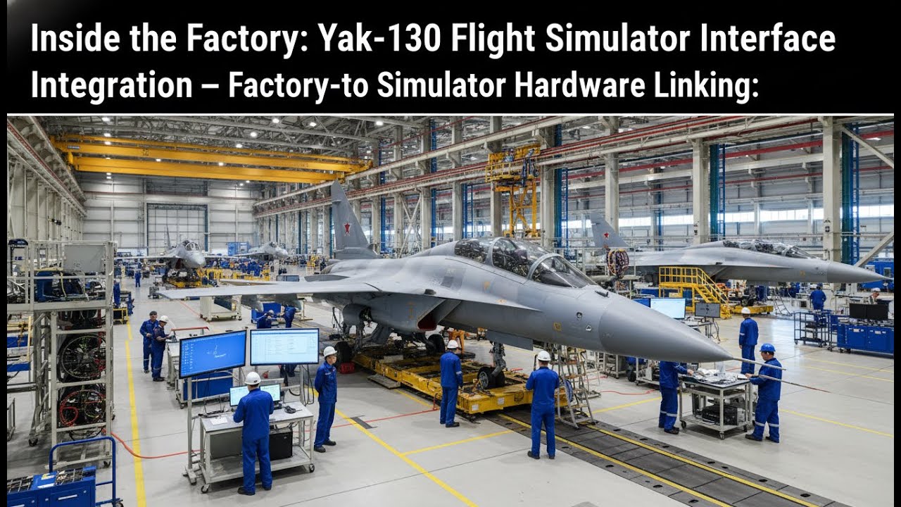 Yak-130 Production: Linking Fly-By-Wire Systems to Flight Simulators for Pre-Flight Checks