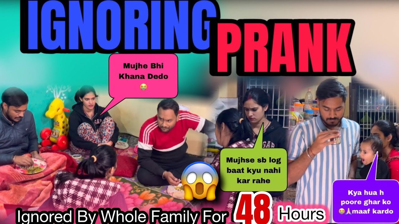 IGNORING PRANK ON WIFE 😱 FULLY IGNORED BY WHOLE FAMILY 😱😂GONE EXTREMELY WRONG 😭
