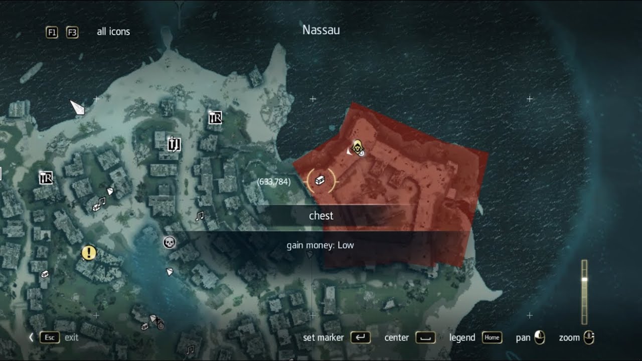 Assassin's Creed Black Flag - Nassau fort chest