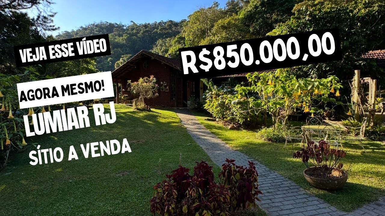 Sítio a venda em Lumiar, Nova Friburgo, na serra do RJ