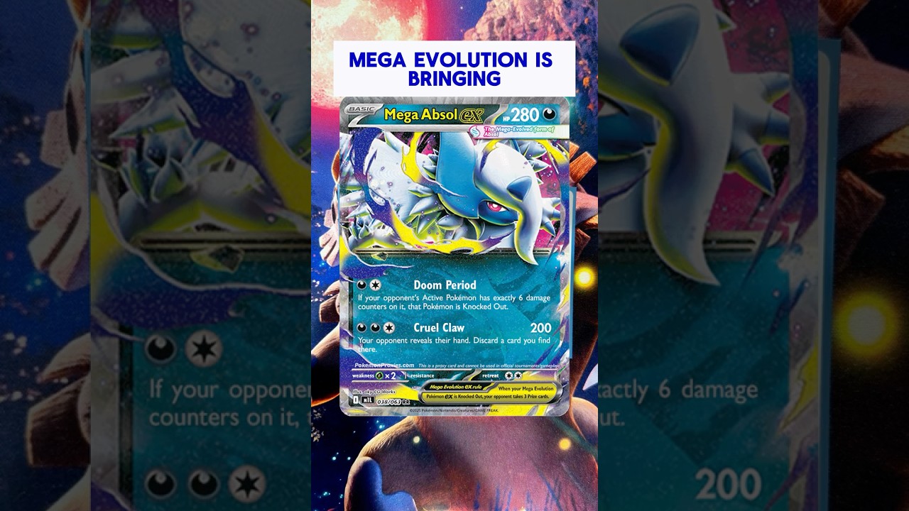 Mega Absol ex W/ Marnie's Grimmsnarl | Mega Evolution | Pokemon TCG