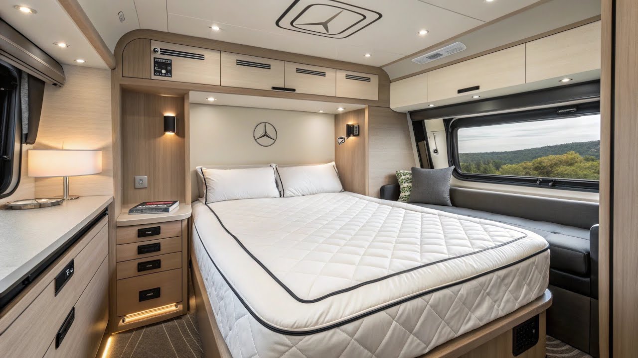 Sleeping Like Royalty on Wheels | 2026 Mercedes-Benz Motorhome Truck Bed Tour