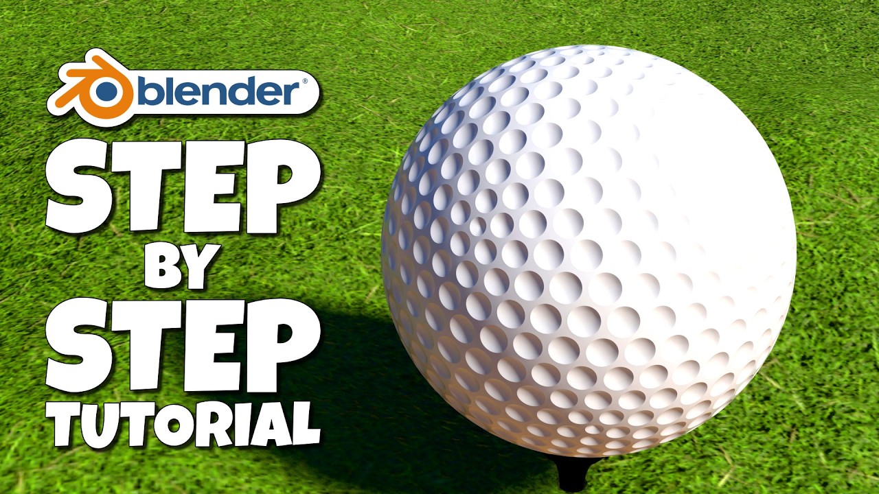 Beginner Blender Tutorial: 3D Modeling a Golf Ball