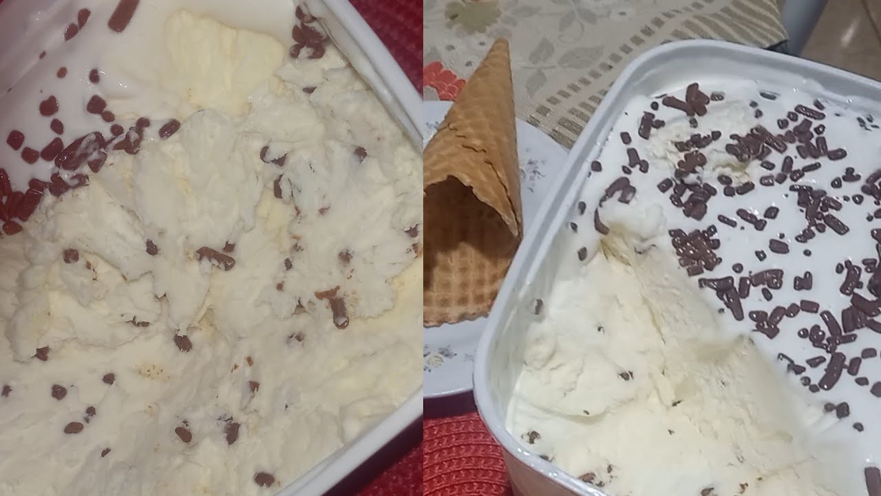 SORVETE CREMOSO  CASEIRO - DELICIOSO  E MUITO FÁCIL DE FAZER   #rumoa6000 / @Selmaazeredo 