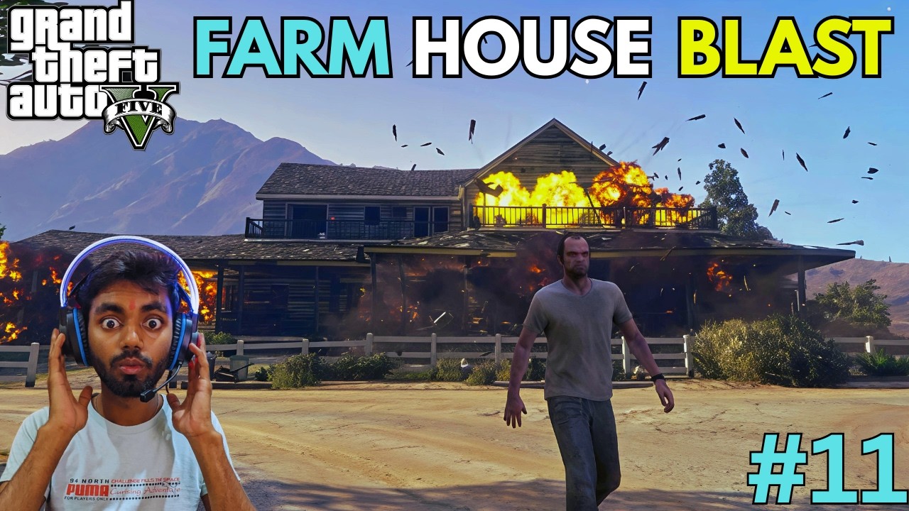 TRAVOR BLAST THE FARM HOUSE | GTA V | GAMEPLAY | EPI:- 11