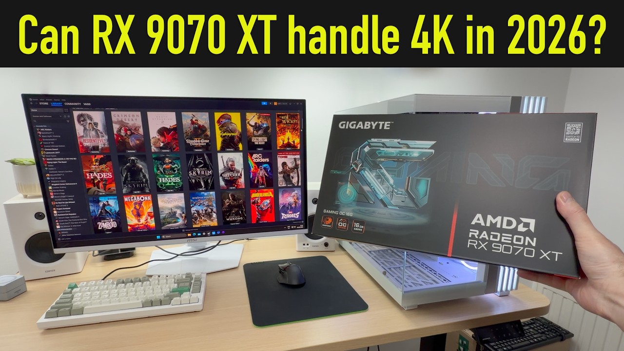 What 4K Gaming on the RX 9070 XT Actually Looks Like in 2026 [FSR, Ray Tracing, Frame Generation]