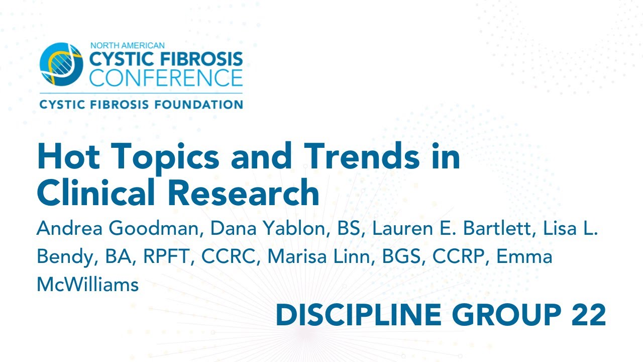 NACFC 2022 | DG22: Hot Topics and Trends in Clinical Research