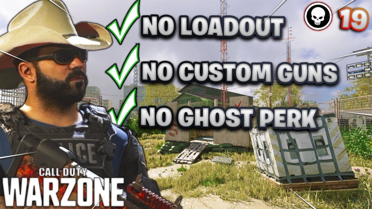 WARZONE SOLO WIN USING ONLY GROUND LOOT! (No Load-out Drop) | Modern Warfare