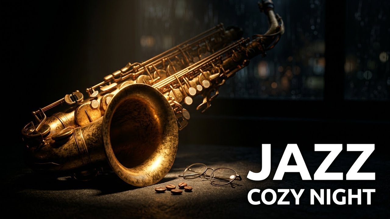 Jazz Relax Coffee Night | Smooth Cozy Jazz Music for Reading & Relaxing