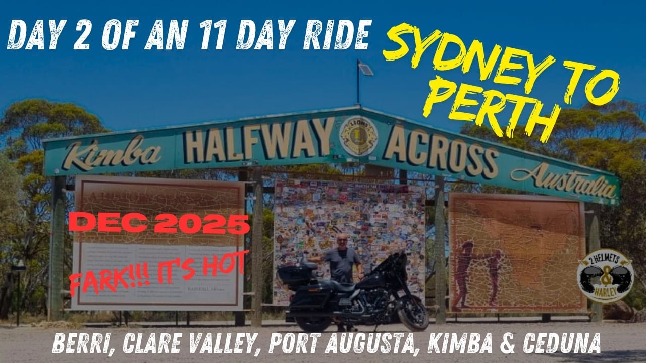 Day2 Berri SA to Ceduna SA on a Harley-Davidson Street glide ST