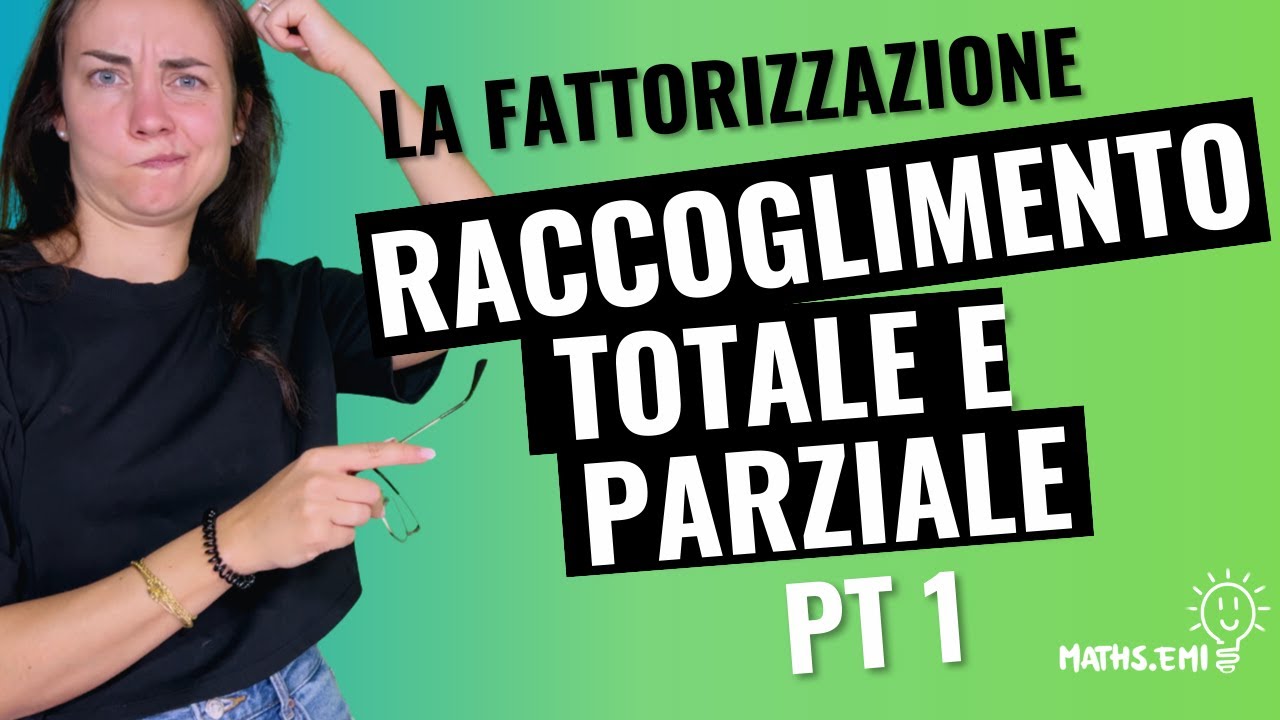 La FATTORIZZAZIONE con il metodo di RACCOGLIMENTO totale parte1 #matematica #algebra