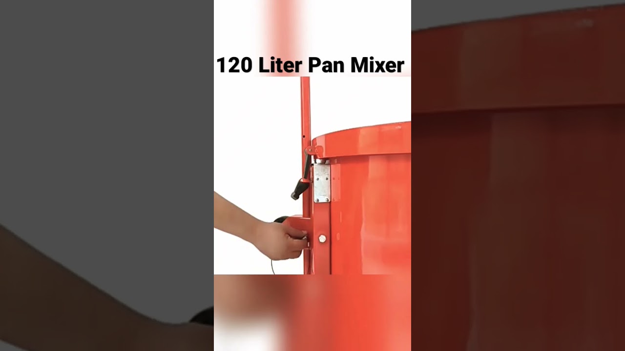 Pan Type Concrete Mixer Capacity 120 Liters #panmixer #inshort