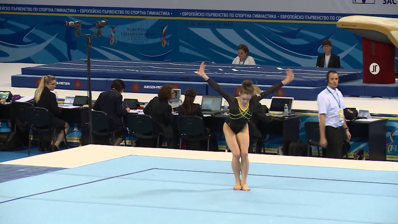Catherine Lyons - floor - 2014 Junior European Championships - team event