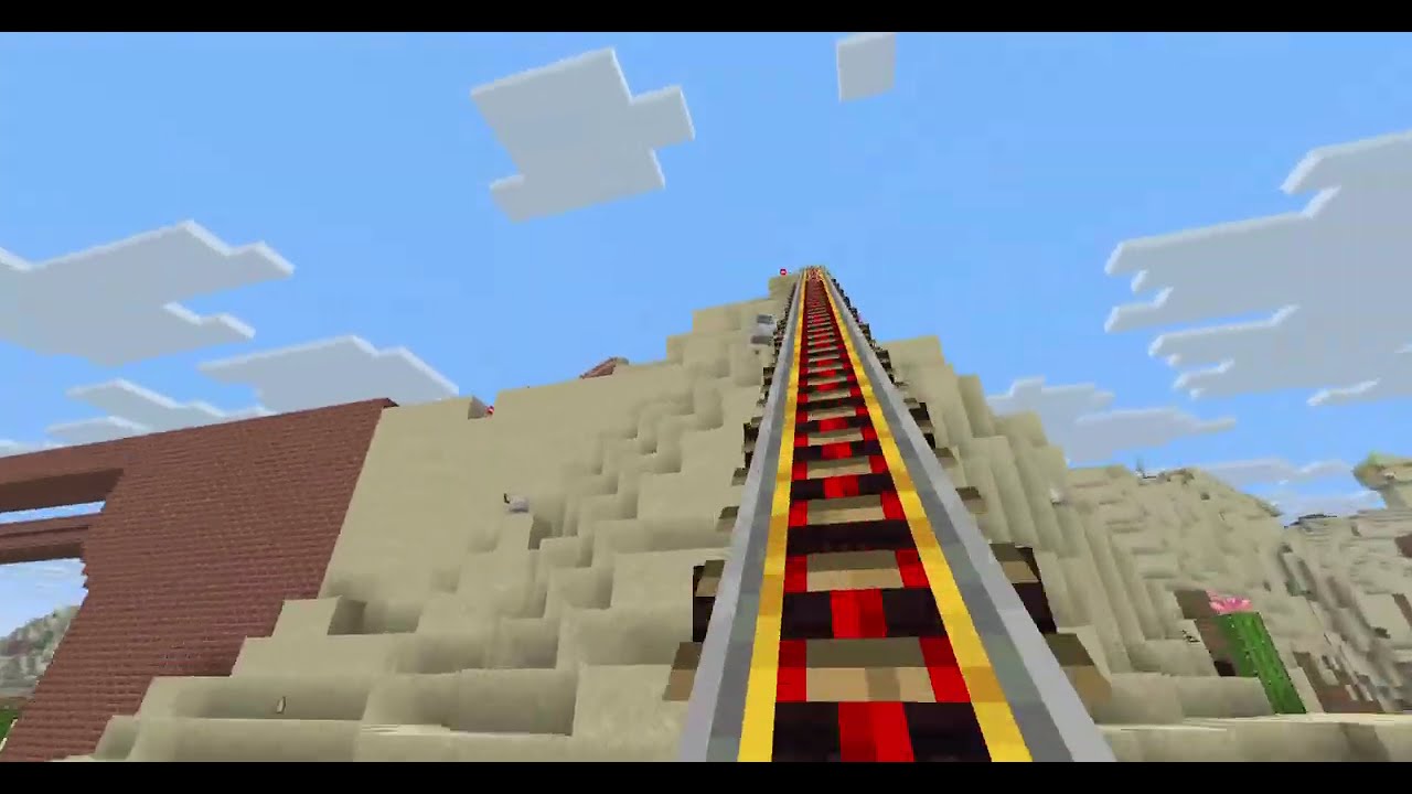 Rails Of Doom II as of August 22 2025 (Rollercoaster in Minecraft Java)