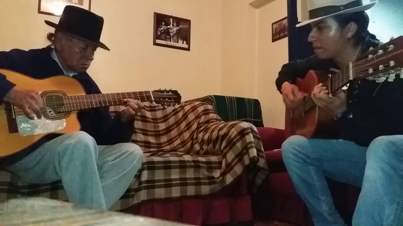 San Juanito tradicional. Segundo Quinche (Taita Chimbalo) y Sergio Tuntaquimba.