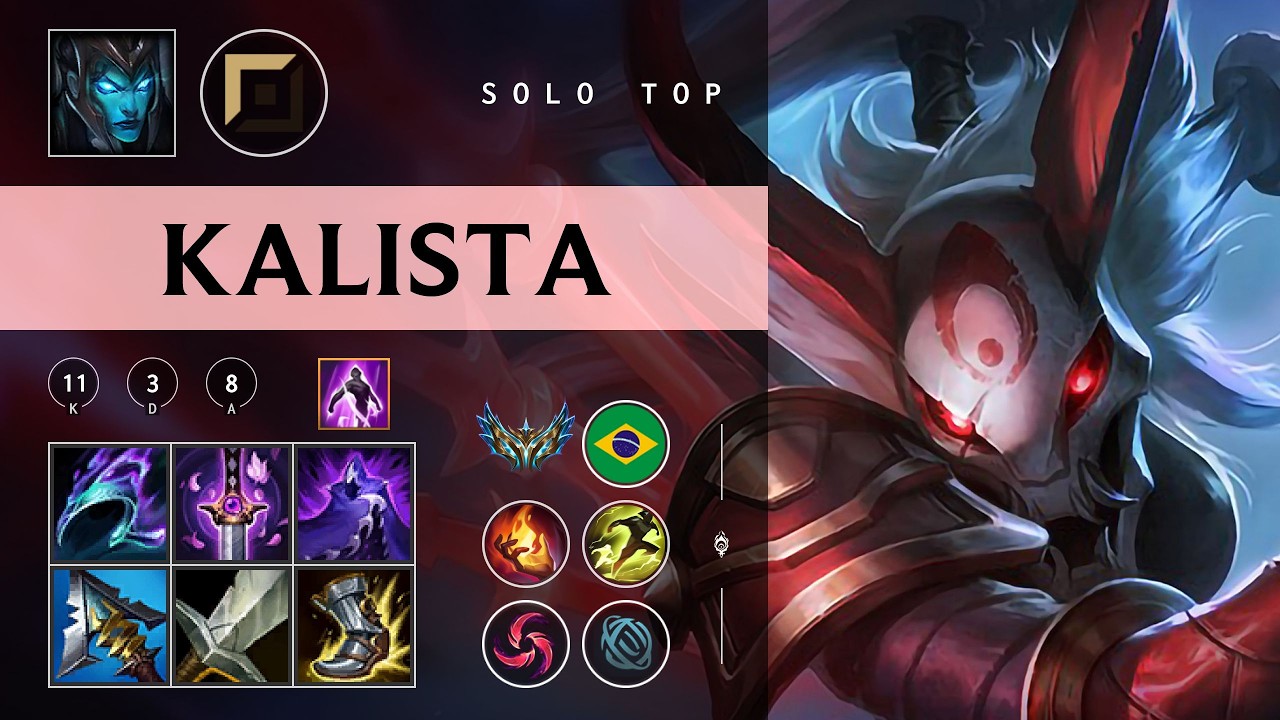 Kalista Top vs Vayne - BR Challenger Patch 26.03