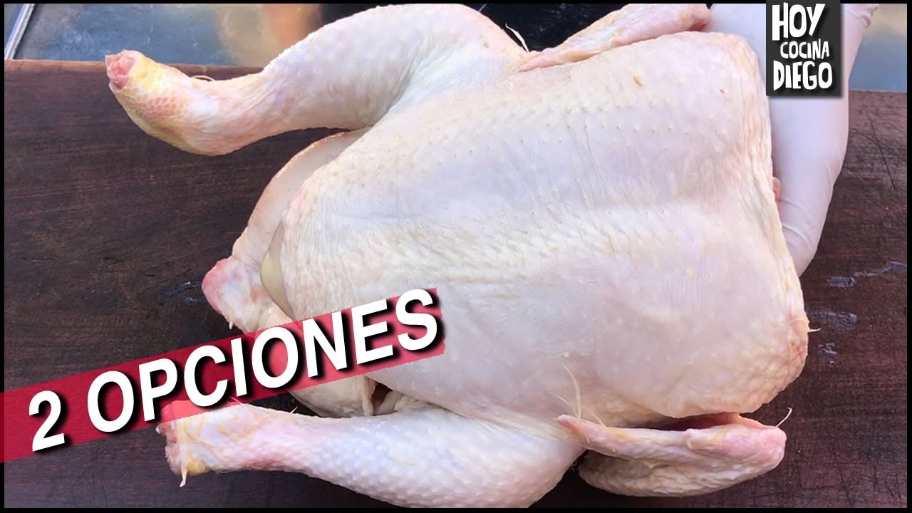Como CORTAR el POLLO para el HORNO o la PARRILLA - 2 OPCIONES