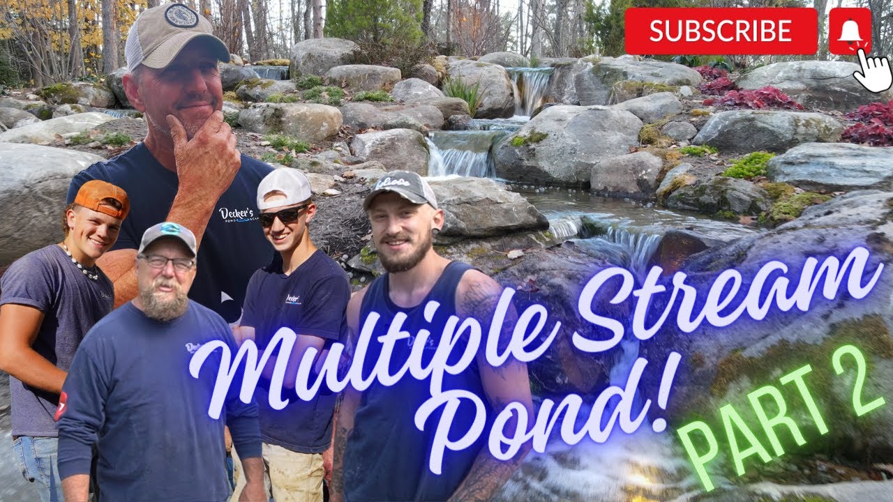 Koi Pond With 2 Streams // Reveal