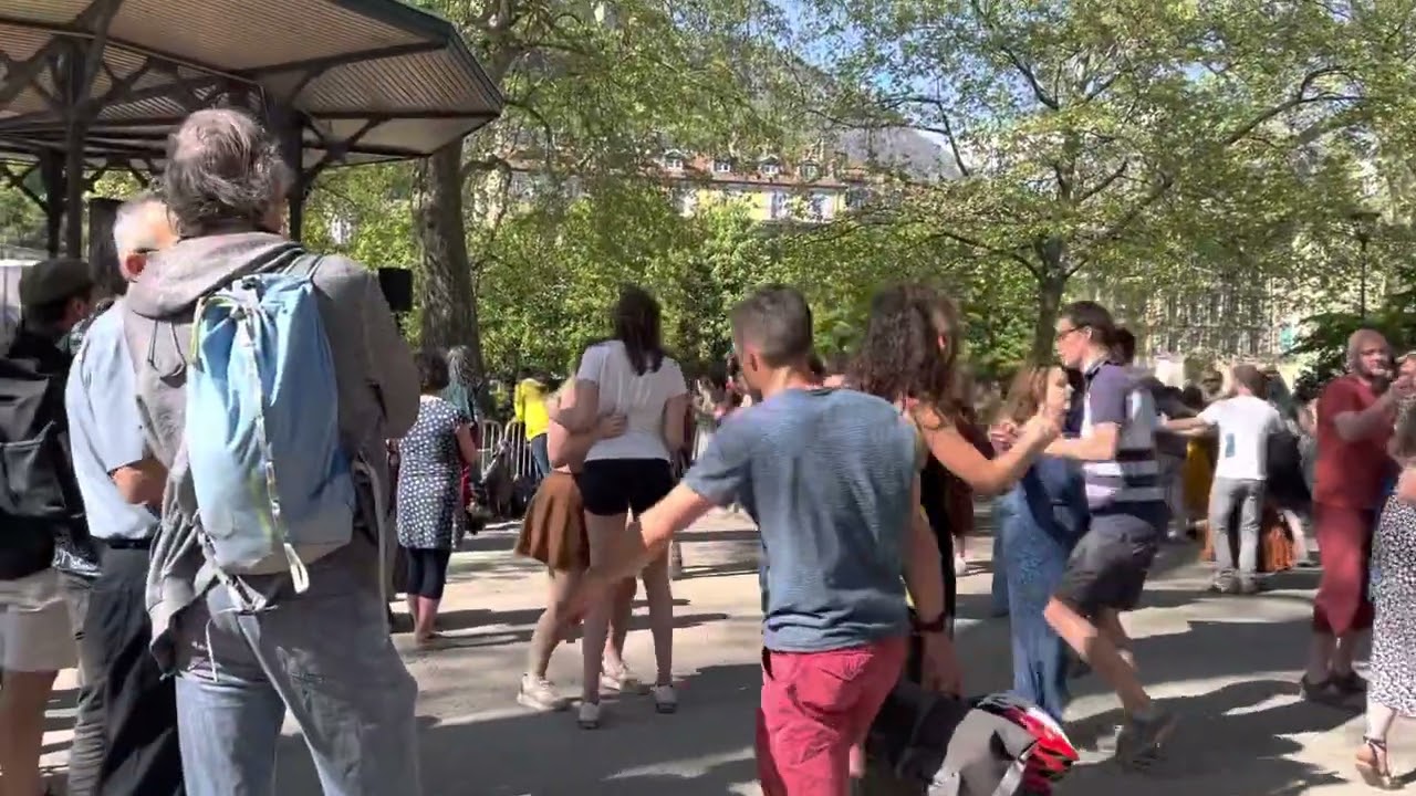 Grenoble 2022.French people celebrating Easter in the park.