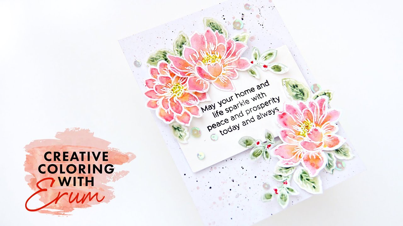 Easy Watercolor on Altenew Sunlit Flowers