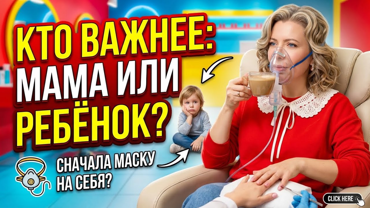 МАСКУ НА СЕБЯ ИЛИ НА РЕБЕНКА: как восстанавливать силы, не бросая ребенка