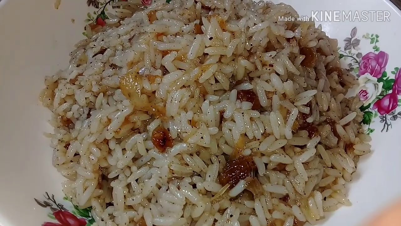 طريقة تحضير سلطة الأرز بالزبيب طبق سهل ولذيذ👍👍