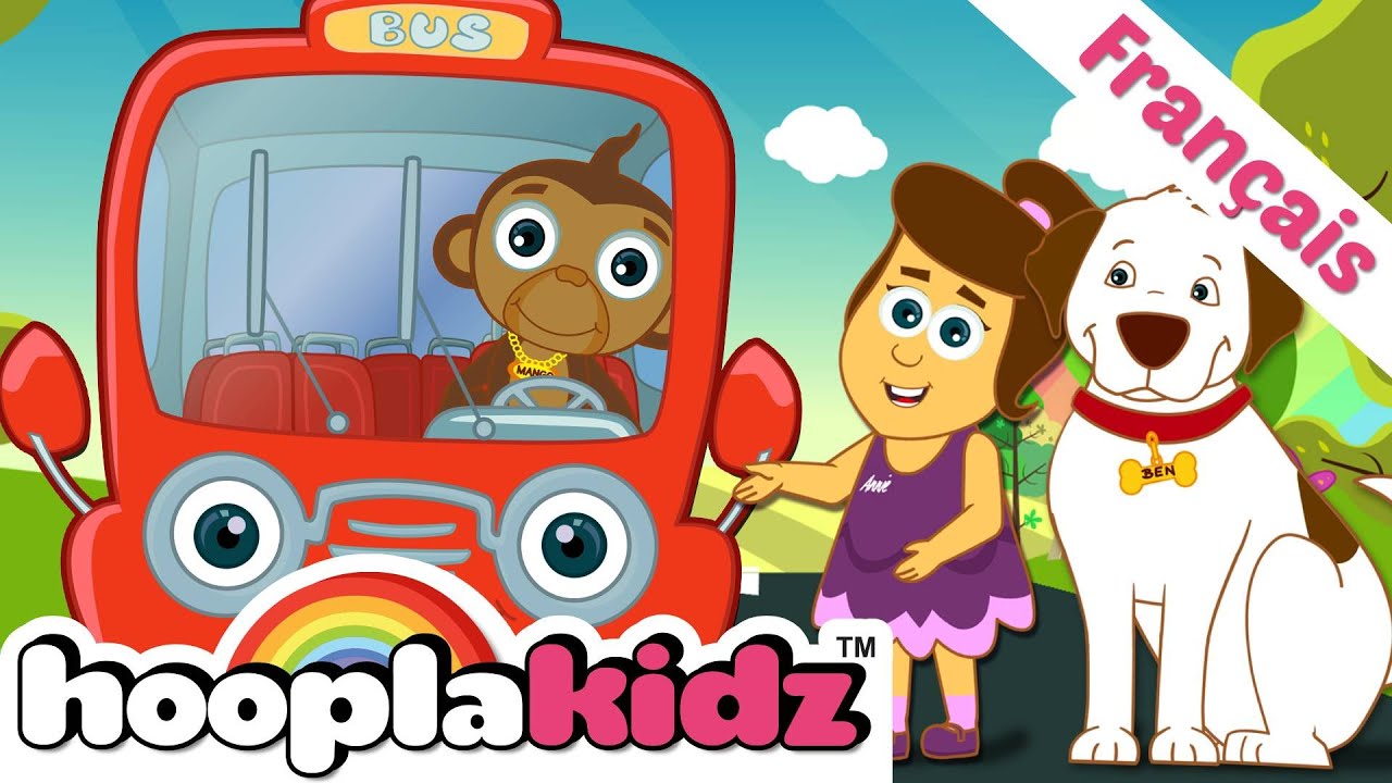 Roues Sur Le Bus Et Autres Chansons | Wheels On The Bus | HooplaKidz Français