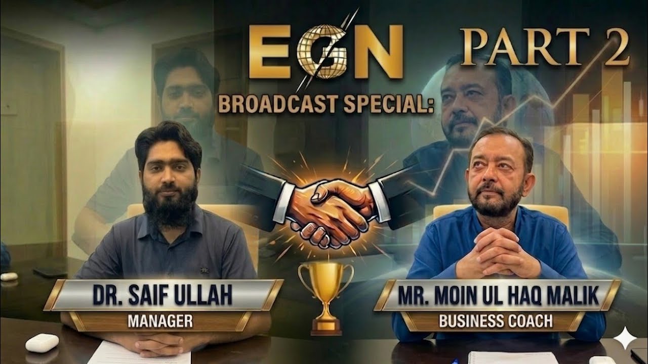 Broadcast With Mr Moin Ul Haq Malik| Dr Saif Ullah| Part.2 |EGN TEAM| Network Marketing | GreenLeaf