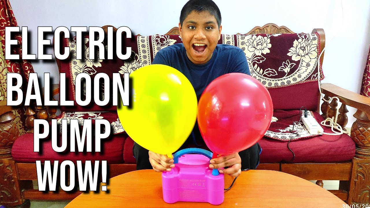 How to use Electric  Balloon pump | Two Nozzles High Power Balloon Inflator Air Pump