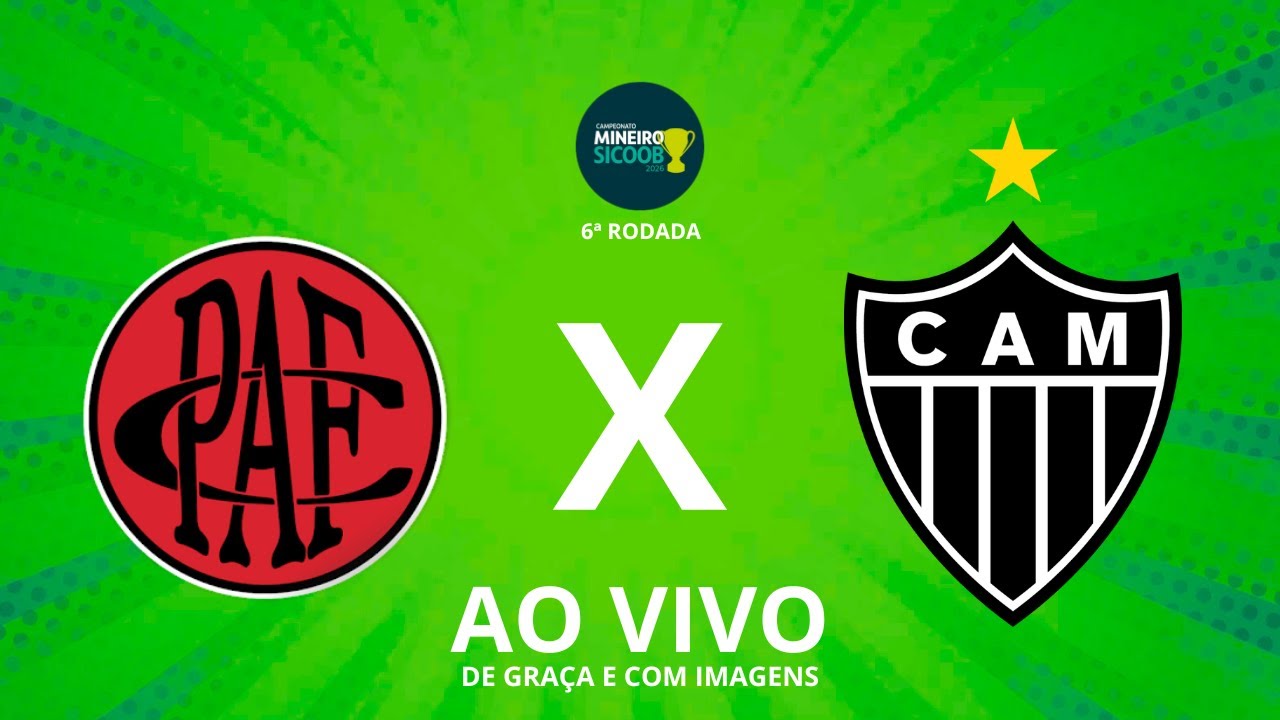 ASSISTIR POUSO ALEGRE x ATLÉTICO AO VIVO COM IMAGEM PELA 6ª RODADA DO CAMPEONATO MINEIRO!