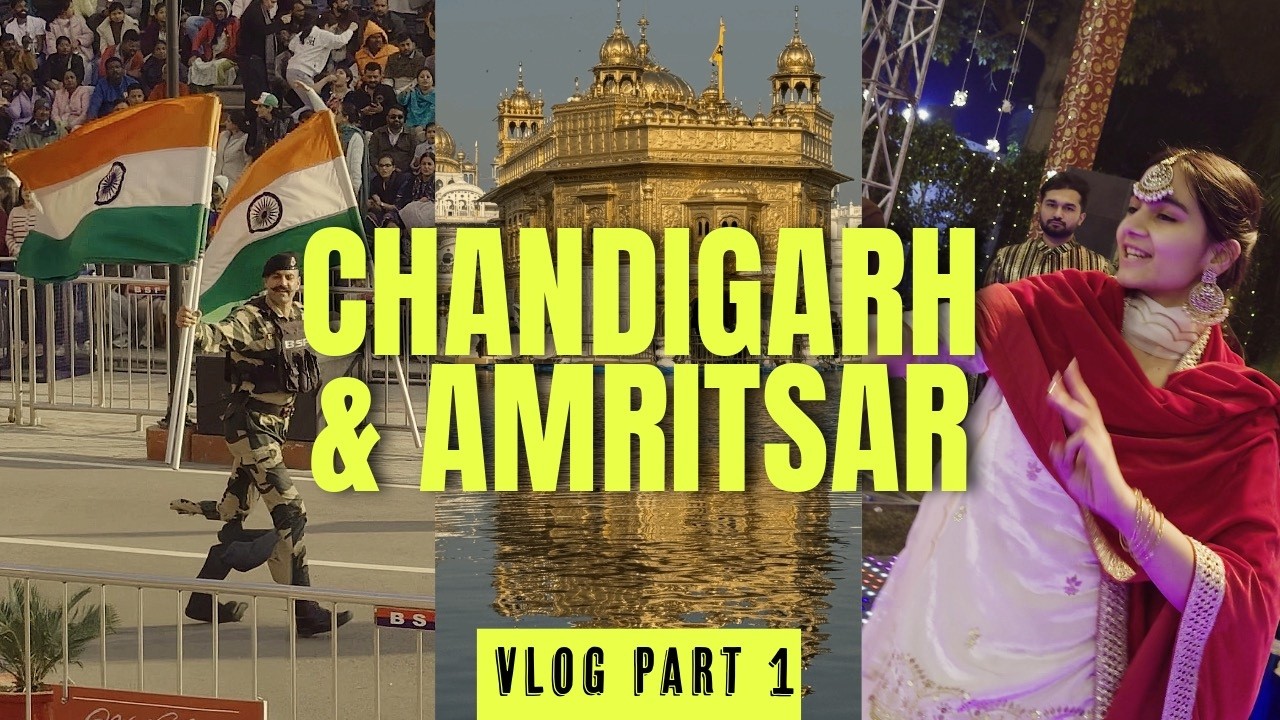 Punjabi Wedding Experience! + Golden Temple & Wagah Border | Chandigarh Vlog Part 1