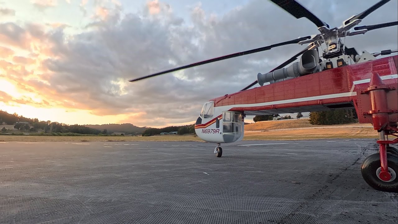 S-64E Sky Crane Model with on board camera HSM25