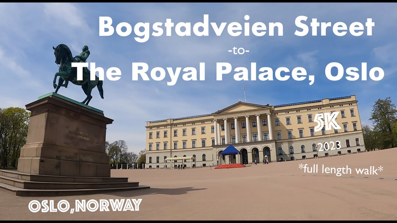 Oslo Bogstadveien Street to The Royal Palace 🇳🇴, 5k Walk *full length*, Oslo, Norway - Spring 2023