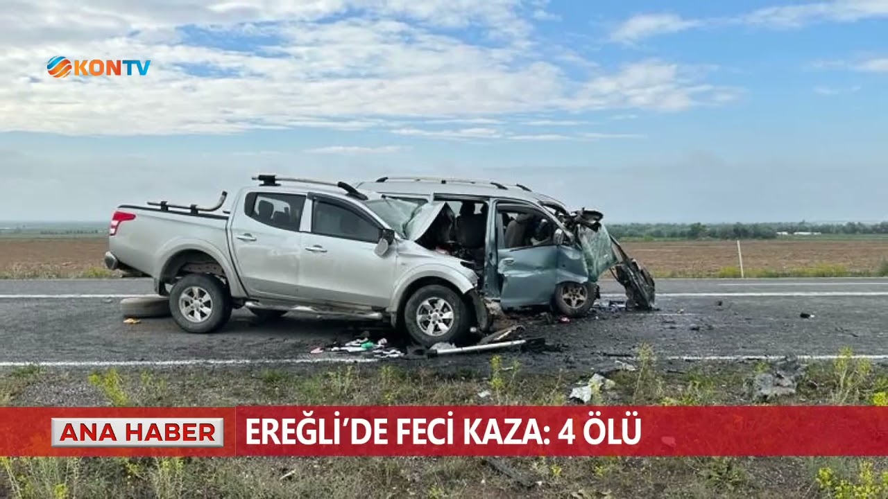 Ereğli'de feci kaza: 4 ölü