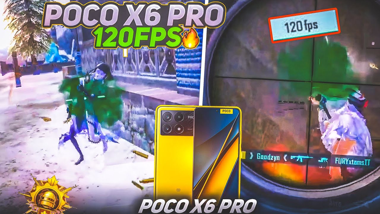 WITH FPS METER🔥 POCO X6 PRO PUBG TEST || POCO X6 PRO 5G PUBG MOBILE TEST 120FPS || POCO X6 PRO BGMI