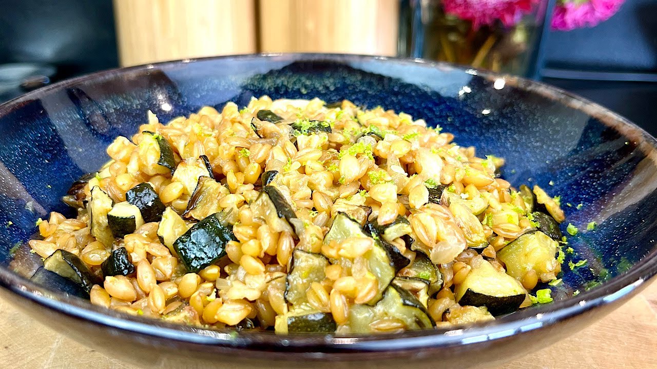 Petit épeautre aux courgettes