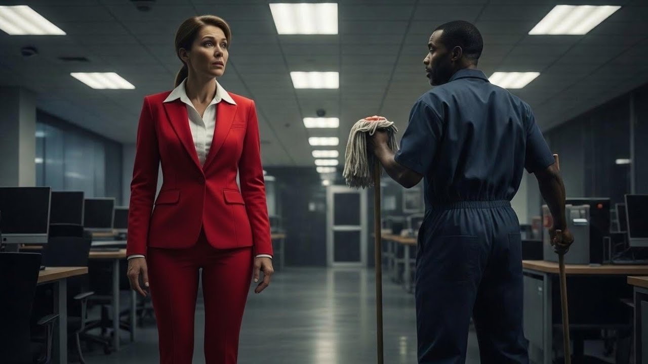 CEO Follows Quiet Black Janitor After Work—The Emotional Truth Changes Her Heart