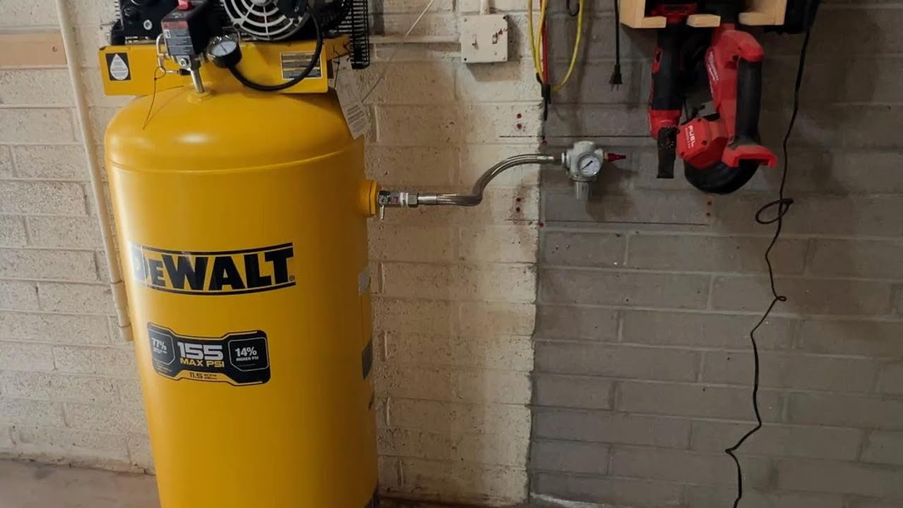 60 Gallon Air Compressor Install