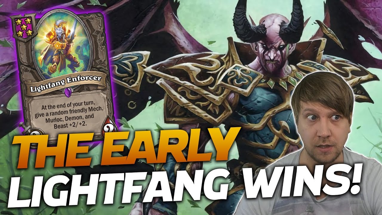 HARD CARRIED by Lightfang Enforcer! Blessed by RNG!  | Hearthstone Battlegrounds | Savjz