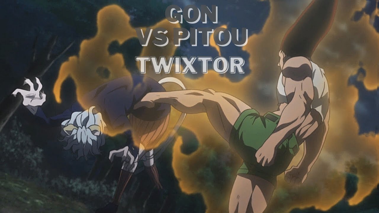 Gon Vs Pitou [HUNTER X HUNTER TWIXTOR + RSMB + TIME REMAPING]   After Effects