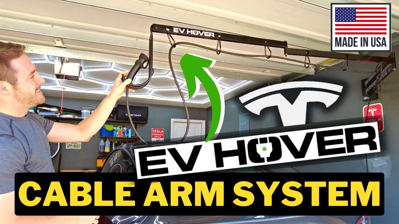 Tesla EV Hover ⚡️ Cable Arm Management System | No More Trip Hazard ❗️ Install | Review