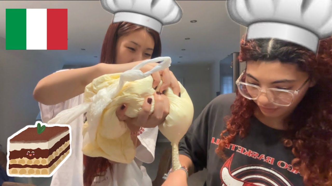 making italian food with my housemates