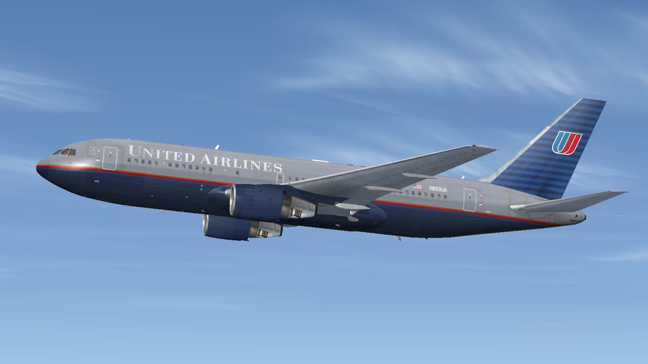 [FSX] Boeing 767-200ER United Airlines (Flight 175) | Boston (BOS) - Los Angeles (LAX)