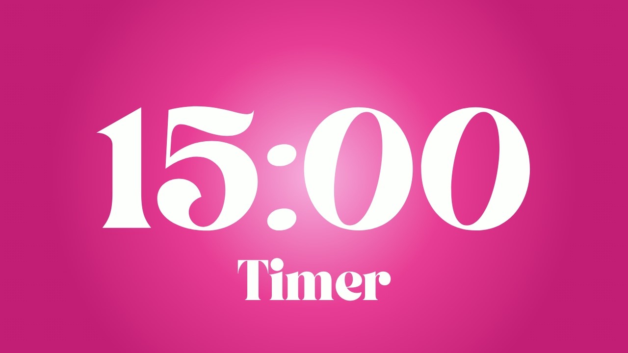 15 Minute Pink Aura Timer | Soft Focus Aesthetic