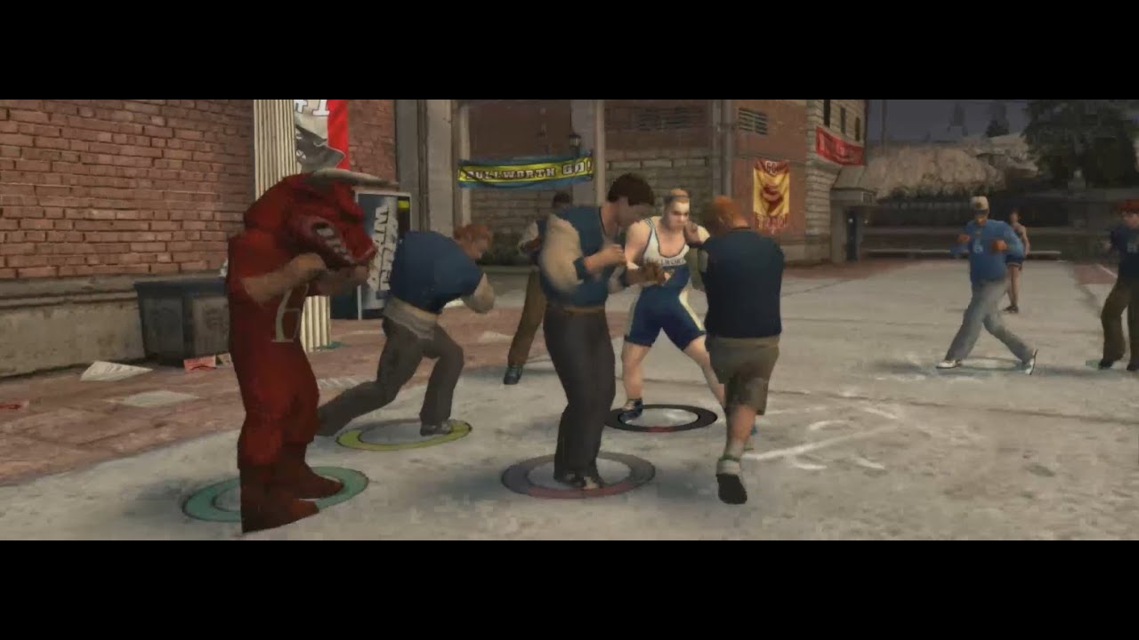 Bully SE Jimmy vs Jocks gang (athletes)